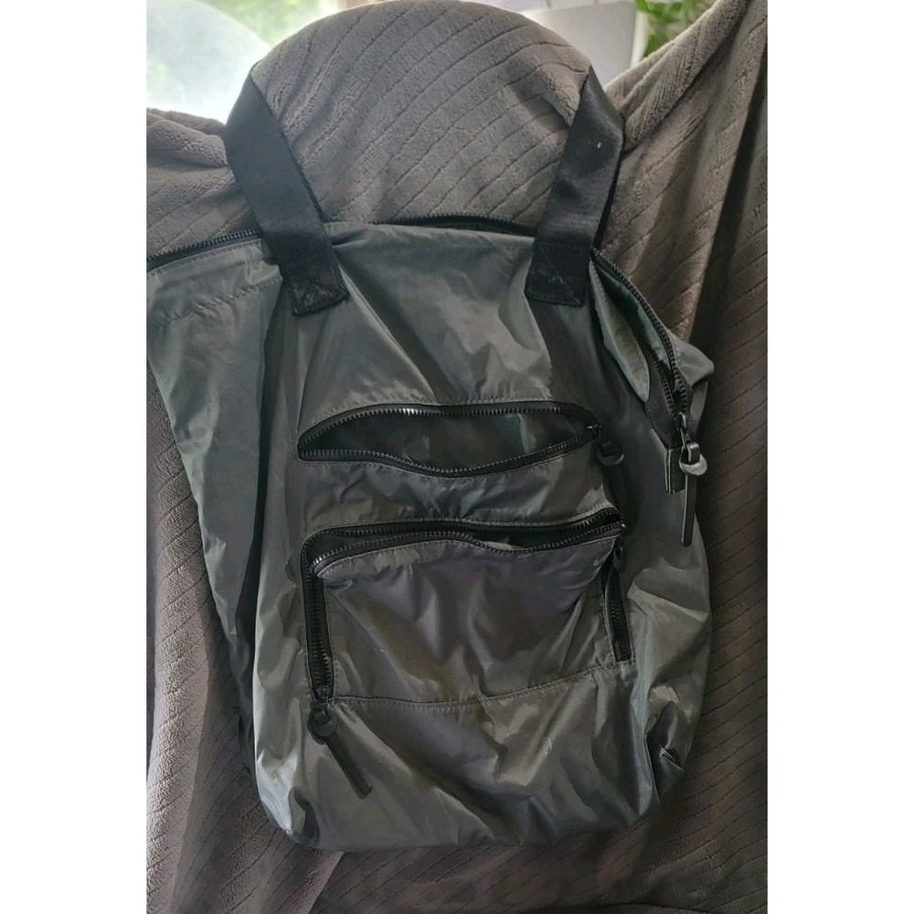 Nordstrom Sole Society‎ Convertible Backpack Shoulder Bag Nylon Gray